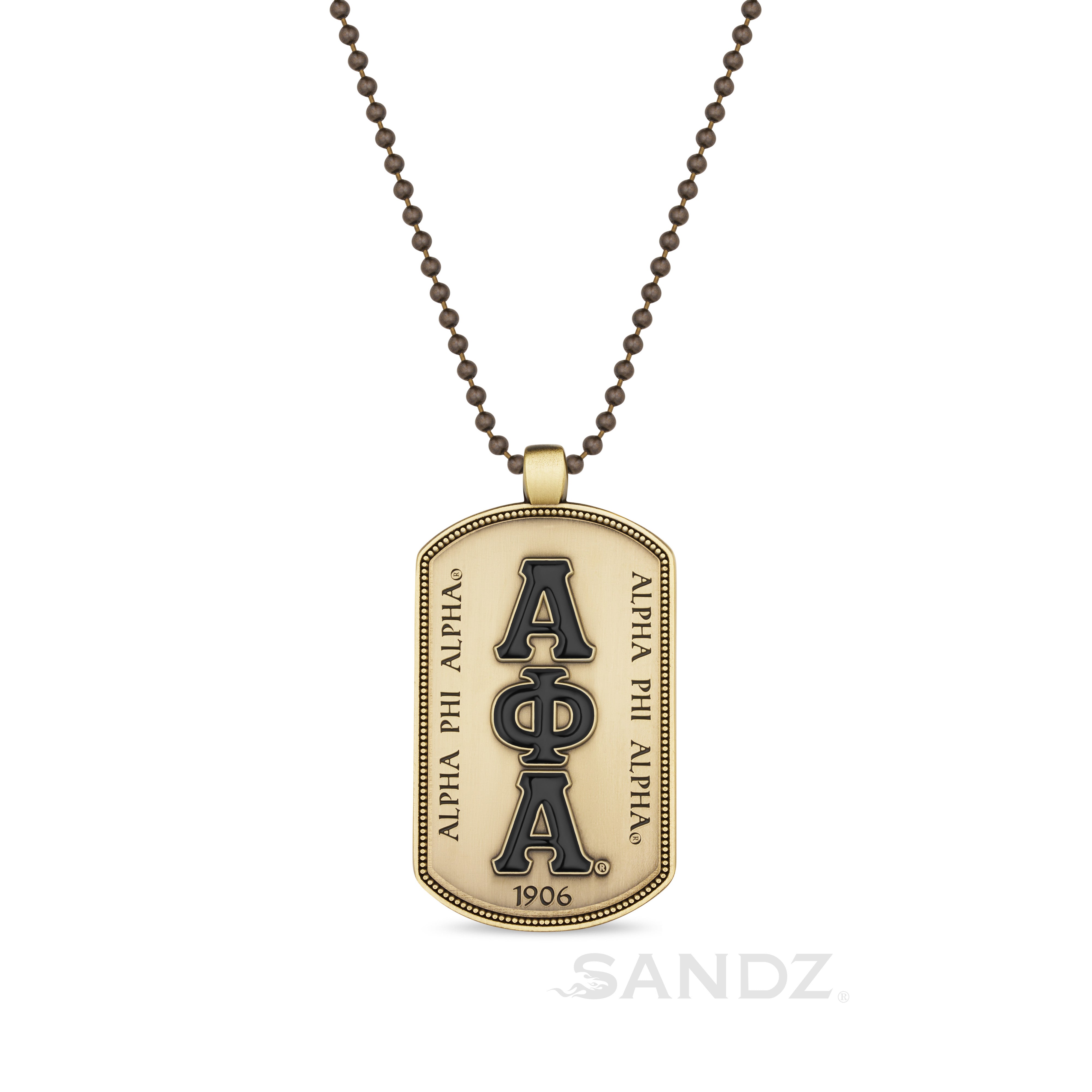 Alpha Phi Alpha Fraternity Dog Tag Medallion – SANDZ