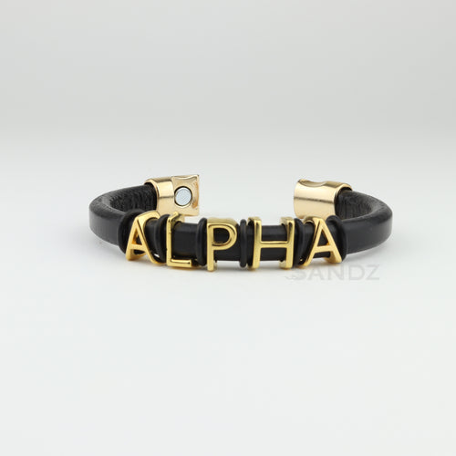 Alpha Phi Alpha leather bracelet  