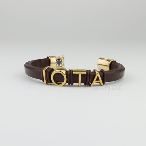 Iota Phi Theta leather bracelet 