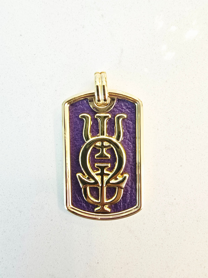 GREEK LETTER LUXE TAG