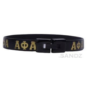 Alpha Phi Alpha Fraternity 10mm flat bracelet