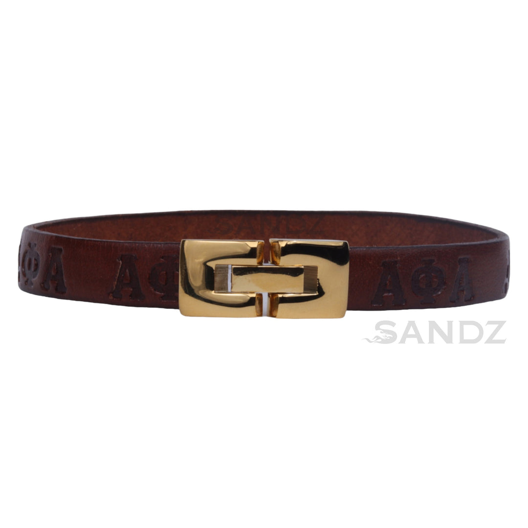 Alpha Phi Alpha Fraternity 10mm flat bracelet