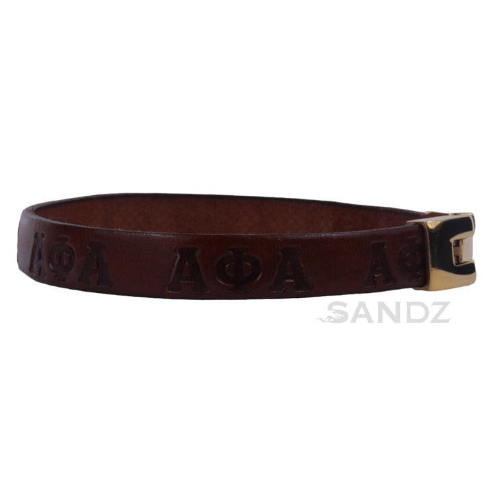 Alpha Phi Alpha Fraternity 10mm flat bracelet
