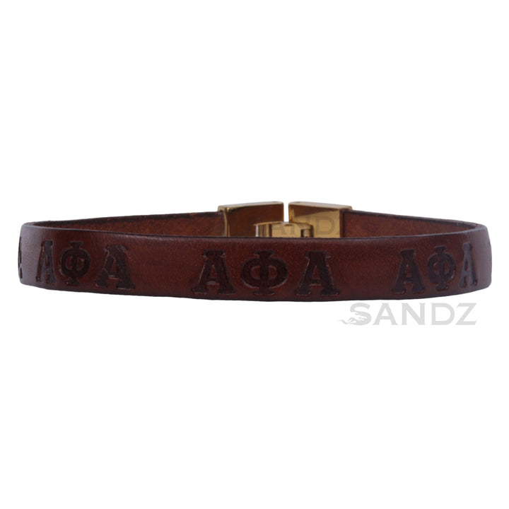 Alpha Phi Alpha Fraternity 10mm flat bracelet