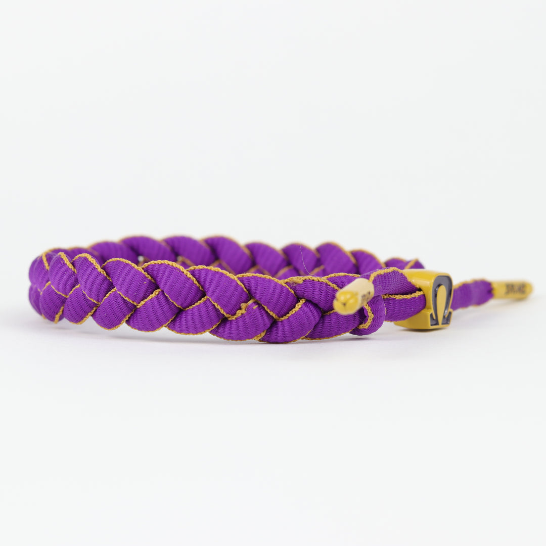 Omega Psi Phi "Omega" Purple & Gold paracord bracelet