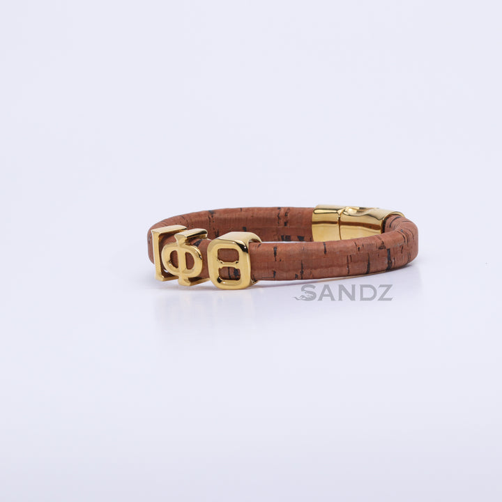 Iota Phi Theta Men's Prophtye 2.0 - Brown Cork bracelet by SANDZ