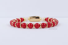 Kappa Alpha Psi Fraternity stretch bead bracelet - gold
