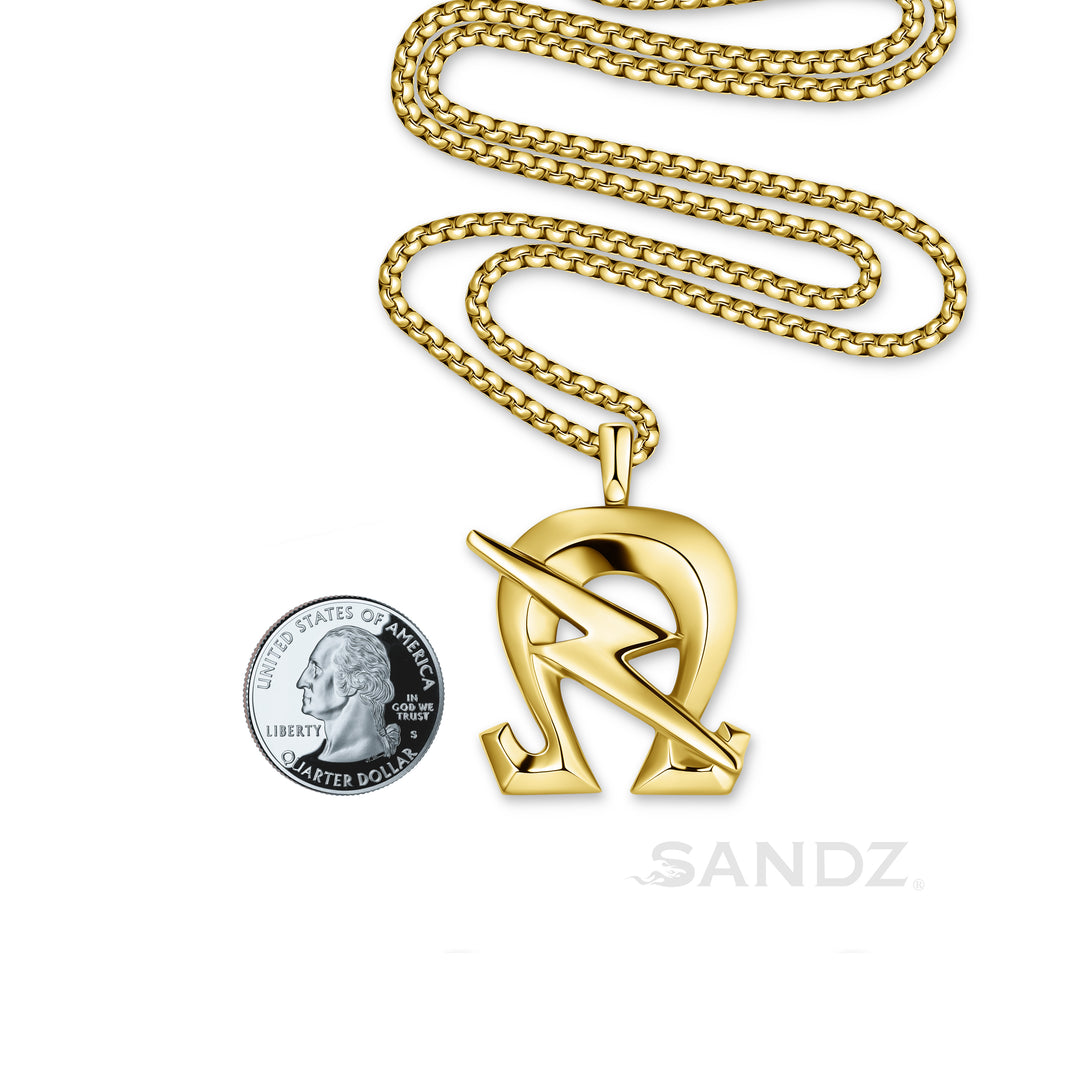 Omega Psi Phi SOBAT Pendant Gold Plated