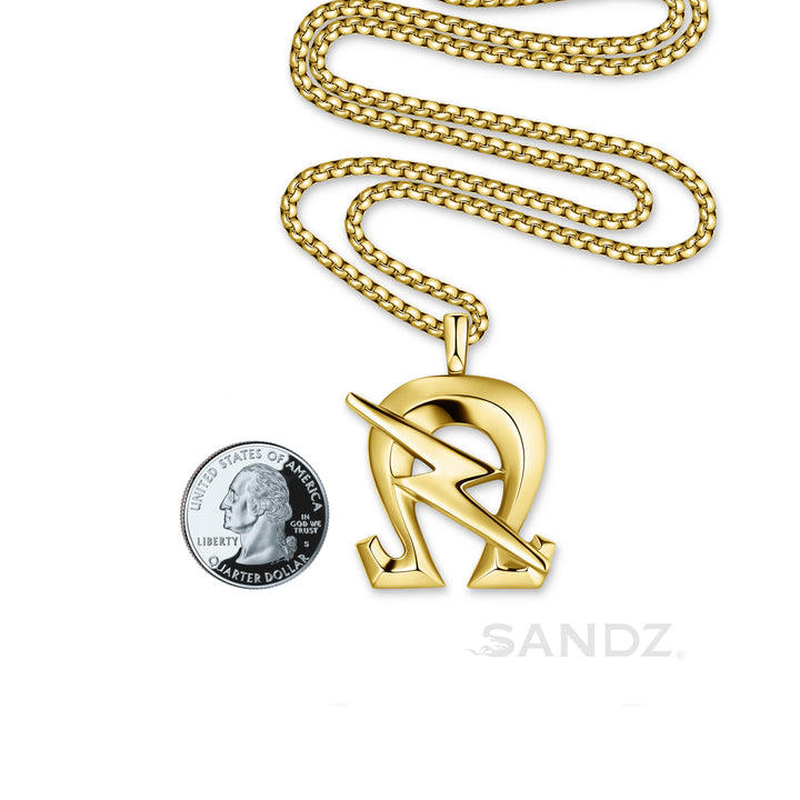 Omega Psi Phi SOBAT Pendant Gold Plated