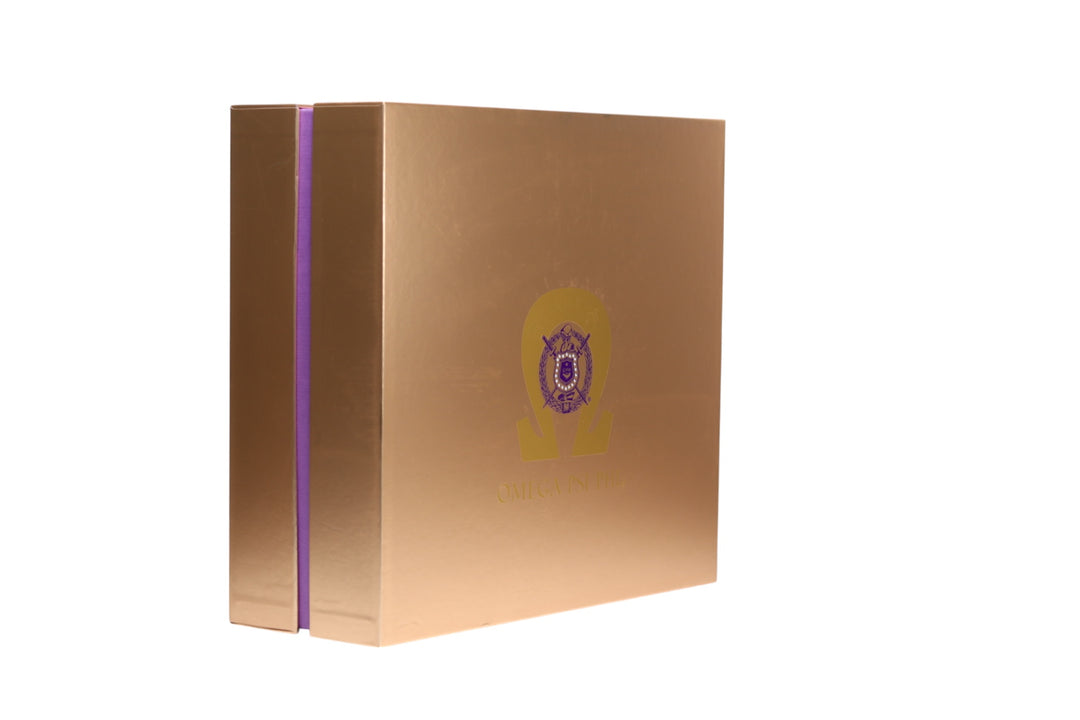 Omega Psi Phi Fraternity Keepsake Boot Box / Gift Box **SANDZ Limited Edition**