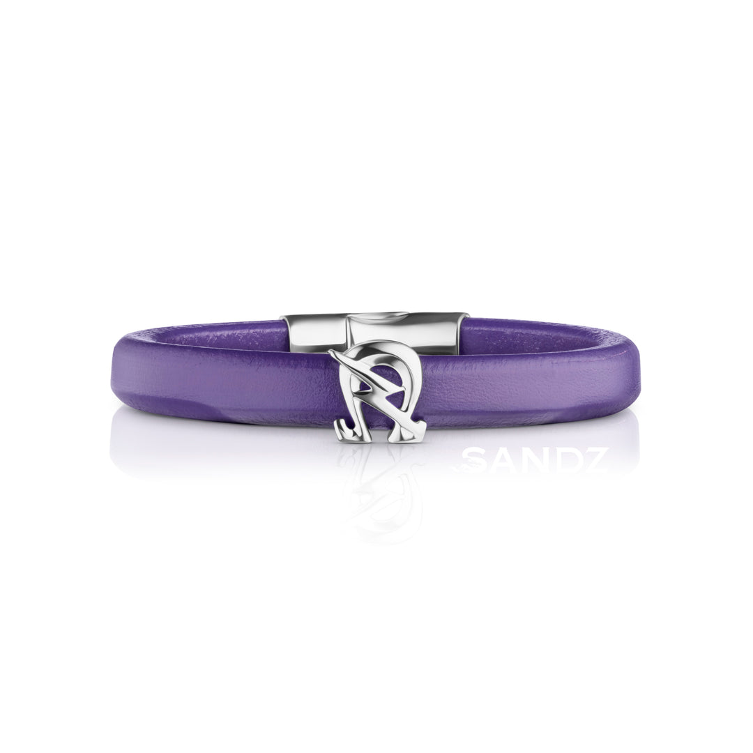 Omega Psi Phi "Sons of Blood and Thunder" Omega Lighting Bolt leather bracelet (Copy)
