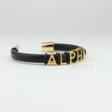 Alpha Phi Alpha leather bracelet  "SANDZ" Prophyte- ALPHA