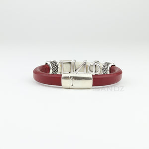 Kappa Alpha Psi leather bracelet "SANDZ" 7RD - Phi Nu Pi edition
