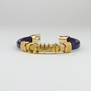 Omega Psi Phi leather bracelet "SANDZ" 7RD