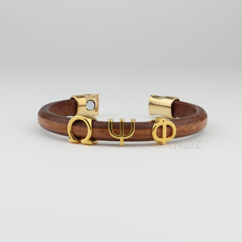 Leather Omega Psi Phi bracelet – Forever Southern Royalty