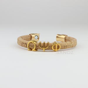 Omega Psi Phi natural cork bracelet "Prophyte"