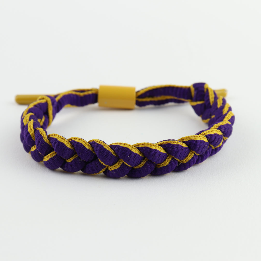 Omega Psi Phi bracelet featuring ΩΨΦ centerpiece and end caps embossed with 1911 braided paracord, adjustable, gift for Omegas, Da Bruhz only at www.thesandz.com