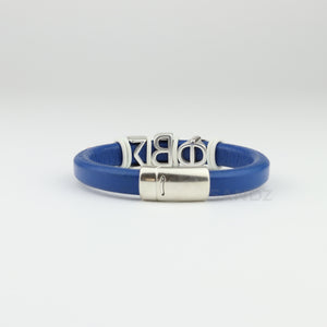 Phi Beta Sigma leather bracelet "Prophyte" Royal Blue